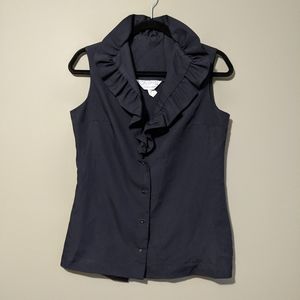 Lady Manhattan | black sleeveless blouse